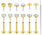 VFUN 20G Threadless Nasenpiercing Steckers Für Damen Herren Chirurgenstahl Push In Flachrücken-Ohrring Lippen Labret Piercing Knorpel Helix Conch Nostril Tragus Piercing 8mm