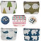 Mini Monedero Lona,5 Piezas Mini Bolso de Monedas Cremallera Dibujo Bolsa de Lona Monedero Pequeñ Mini Lienzo Monedero Lona Pequeño Mujer para Monedas,Tarjetas,Auriculares,Llaves