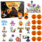 12 Stück Party Mitgebsel Kindergeburtstag Bausteine Gastgeschenke,12 in 1 Mini Halloween Bausteine,12 Stück Ausstopfbare Kürbisse Box,Kinder Bauspielzeug Geburtstag Party Geschenke für Jungen Mädchen