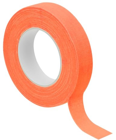 PATIKIL 0,6 Zoll x 33 Fuß Neon Gaffer Stoffband, 1 Rolle fluoreszierendes Klebeband UV Schwarzlicht Glow Tape für UV-Party, Orange