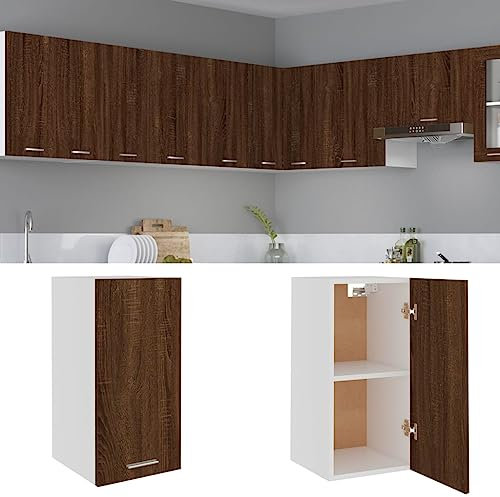 Hängeschrank Braun Eichen-Optik 29,5x31x60 cm Holzwerkstoff,Praktischer Hängeschrank für die Küche Viel Stauraum & Elegantes Design in Braun Eiche Küche, Haushalt & Wohnen Möbel