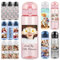 YanNanKe Bouteilles d'eau en plastique personnalisées de 750ml avec nom et image Bouteilles d'eau photo anti-fuite personnalisées avec poignée pour filles garçons école sport voyage