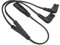 IEC 320 C8 to Dual C7 Y Splitter Power Cable, Figure 8 30Cm 1 in 2 Out 2.5A Rated 1500W Double Right Angle PVC Cover for LCD Monitor Desk Lamp LED TV Cameras Monitors Lamps Speaker