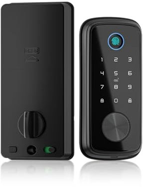 SJHDHDA Tuya Zigbee Smart Deadbolt Locks for Front Door Alexa WiFi tuya app Biometric Fingerprint keyless Entry Keypad door lock(T1 pro zigbeeB) Learned extensively