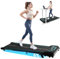 CITYSPORTS Walking Pad with 6% Incline,Under Desk Treadmill for Home,1-6KM/H Walking Running Machine with LED Display,Remote Control,Bluetooth,Non-Assembly (Black Green)