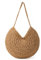 Jywmsc Grand Sac à Main en Paille pour Femme Sac à Main de Plage D'été Fourre-tout Tissé sac à Bandoulière Hobo de Vacances