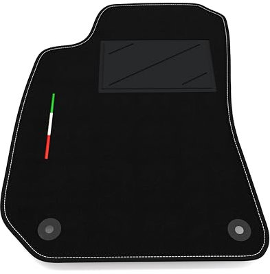 Automatte nur auf der Fahrerseite, 1 Stück, kompatibel mit Skoda Superb 1 2001-2008 | 1 maßgeschneiderter Teppich, Italien-Flagge