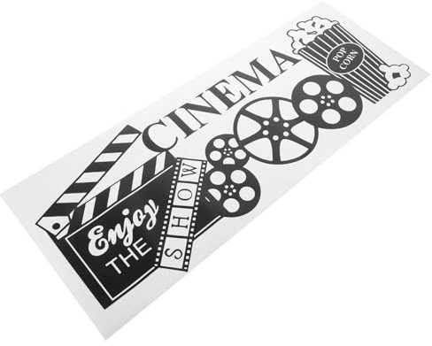 KONTONTY Kinoraum- Für Zuhause Film-wandaufkleber Selbstklebend Einfach Anzuwenden Kreative Wanddekor Für Wohnzimmer Und Schlafzimmer