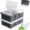 Theuwnee® Large Ice Cube Tray for Whiskey: Big Square Ice Cube Maker for Cocktail - 2Pack Silicone Old Fashioned Ice Cube Trays - 2inch Huge Cubed Ice Trays for Whisky (Black)