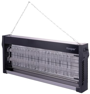 Zanzariera elettrica, copertura fino a 150 mq, vano di raccolta insetti 40 W, Kooper