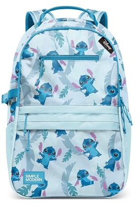 Simple Modern Disney Ellis Backpack for School | Medium 20L Elementary Middle and High School Bookbag for Kids and Teens | Girls and Boys | Tropical Stitch