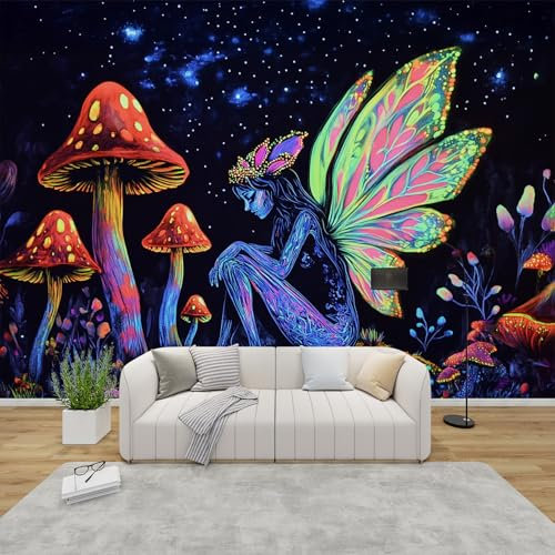 PaxGloz Fototapete Elfen Märchenhafte Tapete Elfenwelt Tapeten Vliestapete Modern Wandtapete Wohnzimmer Schlafzimmer Kinderzimmer Wanddeko Motivtapeten 200 x 140 cm (B x H)