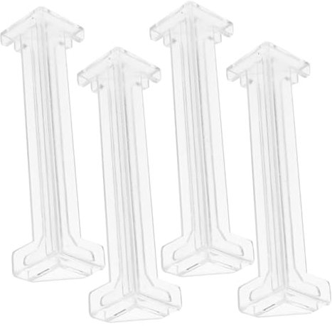 Cabilock 4 Stück Teiliges Vertikaljalousien Abdeckungen Klare Kunststoff Ecken für Jalousien Geeignet für Lamellen Langlebig und Bruchsicher