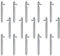 15 x Uhrenarmbandstifte, professionelles Edelstahl-Werkzeug-Sortiment, Uhrenarmband-Verbindungsstifte, Ersatz für Uhrmacher, Edelstahl-Federstange