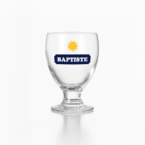 Monsieur TSHIRT Verre à Pastis Personnalisable avec Motif Soleil Anisé, Fabrication Française