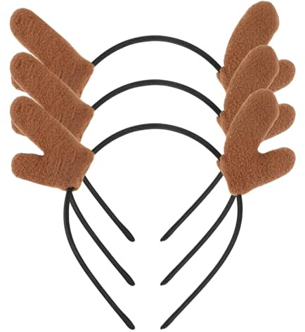 Beaupretty 3pièces Serre-tête Renne Accessoire de Fête de Noël Lot de Serre-têtes à Motif de Cerf