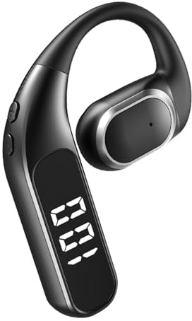 Xmenha Open Ear Kopfhörer Bluetooth Headphones Headset Handy Telefon Wireless Single Earbud Earphones Einzeln Sportkopfhörer Bluetooth Freisprecheinrichtung Ohr Schnurlose Ohrhörer Kabellos mit Bügel