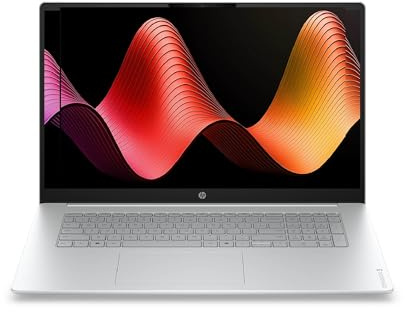 HP OmniBook 3 17-dp0001sfx Ordinateur Portable 17,3 HD+, PC Portable (AMD Ryzen 5 130, RAM 8 Go, SSD 512 Go, AMD Radeon 660M Graphics, Windows 11), Laptop Argent, Clavier AZERTY