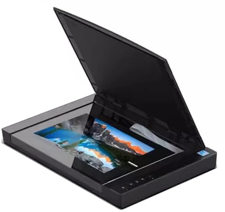 Scanner Piano A3 Grande Formato Per Documenti, Scanner Foto & Libri 1200 Dpi, Con Sorgente Luminosa Led, Scansione Automatica 12 X 16.8 In 8 Sec, Per Biblioteche & Scuole