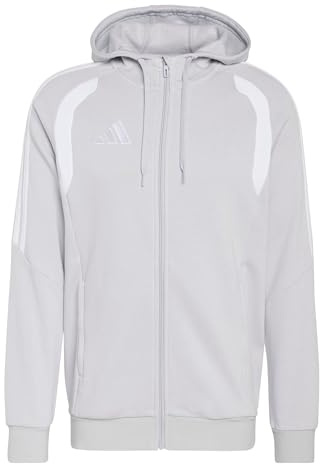 adidas Men's Tiro26 League Sweat Full Zip Hoodie team light grey/white S