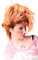 WIG ME UP - PW0078-1-P103PC24 Perücke Faschingsperücke Karneval Punk Glam Vamp Mohawk Iro Auftoupiert Schwarz Neon Orange