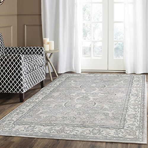 SAFAVIEH Valencia Collection Accent Rug - 4' x 6', Mauve & Cream, Boho Chic Distressed Design, Non-Shedding & Easy Care, Ideal for High Traffic Areas in Entryway, Living Room, Bedroom (VAL114D)