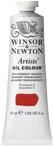 Winsor & Newton 37ml Artists' Oil Colour - Transparent Maroon