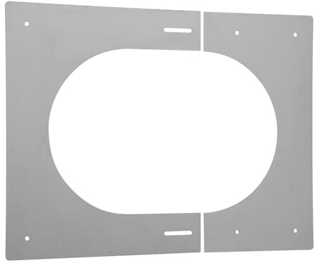 Opsinox 1018053 Edelstahlschornstein 180 mm Dachblende für Innenmont. PLP 0-45°