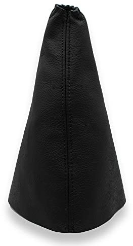 JPstraps - Funda Palanca de Cambios Cuero Piel Natural Negro Compatible con Citroen Xsara Picasso (1996-2006)
