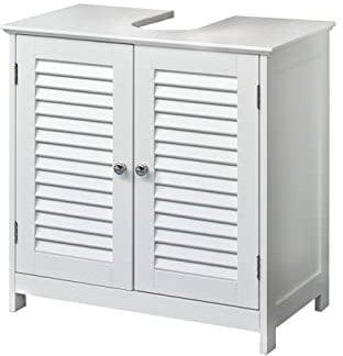 Pelipal Waschbeckenunterschrank Quickset 928 in Weiß, 60 cm breit | Waschbeckenschrank ohne Waschbecken mit 2 Türen