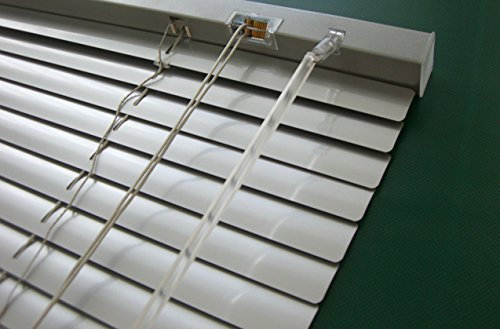 Unbekannt Alu Jalousie Silber - Breite 40 bis 240 cm - Höhe 130/160 / 220 cm - Tür Fenster Rollo Jalousette Aluminium Fensterjalousie Lamellen Metall (50 x 160 cm)