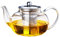 GOLDBEARUK Glass Teapot with Stainless Steel Infuser Large Size - Herbal Teapot 800ml