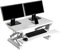 Seville Classics OFF65808 Tavolo da Lavoro Regolabile in Altezza, Metallo Legno, Bianca, 90 cm x 59-69 cm x 15 bis 48.5 cm - Stand Scrivania con Altezza Regolabile