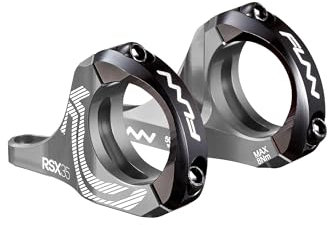 FUNN RSX Mountainbike Direktmontage Vorbau mit 35mm Lenkerklemmung, 2-teiliges leichtes Split-Design für Dual Crown Gabeln, verstellbare Verlängerung von 45-50mm mit 30mm Erhöhung (Grau)