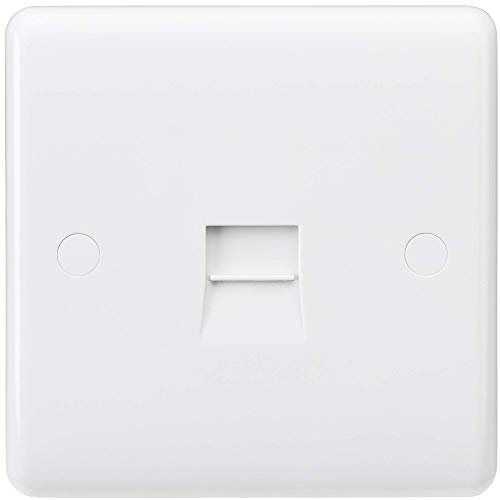 Knightsbridge CU7400 Curved Edge Telephone Extension Socket, White