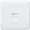 Knightsbridge CU7400 Curved Edge Telephone Extension Socket, White