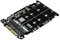 JMT NGFF M.2 SSD clé M vers Adaptateur U.2 2 en 1 M2 NVMe SATA-Bus vers PCI-e Adaptateur U.2 SFF-8639 Convertisseur PCIe M2 pour Ordinateur de Bureau