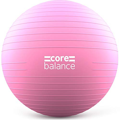 Core Balance, berstsicherer Gymnastikball - für Fitness Yoga Schwangerschaft - 55cm 65cm 75cm 85cm - inkl. Luftpumpe