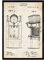 Nacnic Patent Poster mit Bier Kühlschrank. Blatt mit altem Design-Patent in der Größe A3 und Vintage-Hintergrund