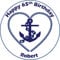 Sailing Anchor Blue Round Circle Cake Edible Icing or Wafer Topper 7.5 inch Personalised (Wafer)