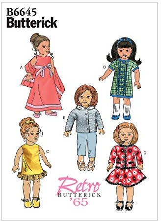 Butterick Sewing Pattern B6645 Clothes for 18 Doll