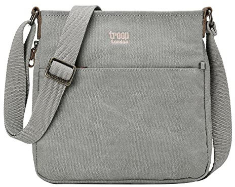 troop London TRP0237 Klassischer Stoff Schultertasche