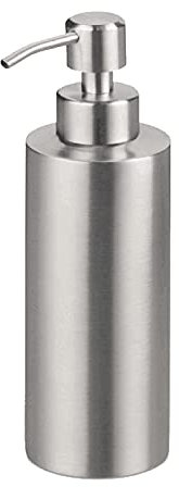 Sinolofty Dispensador de jabón de 550 ml, botellas vacías de acero inoxidable, dispensador de loción de jabón para baño y fregadero de cocina