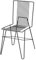 LM 186 Soolo Draht Metall Stuhl für Esszimmer, Garten, Balkon, Esszimmerstuhl, Outdoor Gartenstuhl wetterfest, Design skandinavisch leicht modern, Schwarz