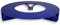 terraced® – Untersetzer Blumentopf – Recycling Material - Made in Germany (Blau)