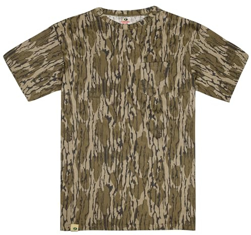Mossy Oak Mens Camo Hunting Shirt Short Sleeve Cotton