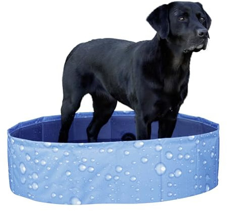 Kerbl Pet Hundepool Bubble, 120x120x 30cm, blau