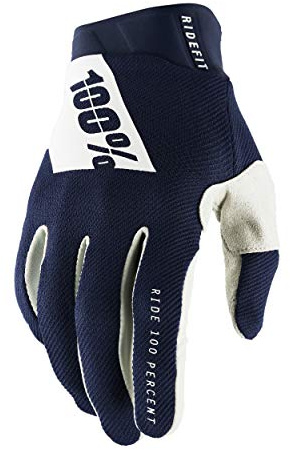 100% Uni Handschuhe Ridefit, Navy White - Dunkelblau Weiß, S, HU-GLO-005 1