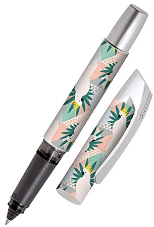 Online Rollerball Campus Papageien | Patronen-Rollerball mit ergonomischem Griffstück | Standard-Tintenpatronen | für Rechts- und Linkshänder | für Schule, Uni, Vielschreiber, 1 Stück (1er Pack)
