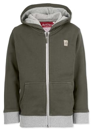 Band of Rascals Kinder Sweatjacke Basic aus Bio-Baumwolle, Olive, Gr. 122/128